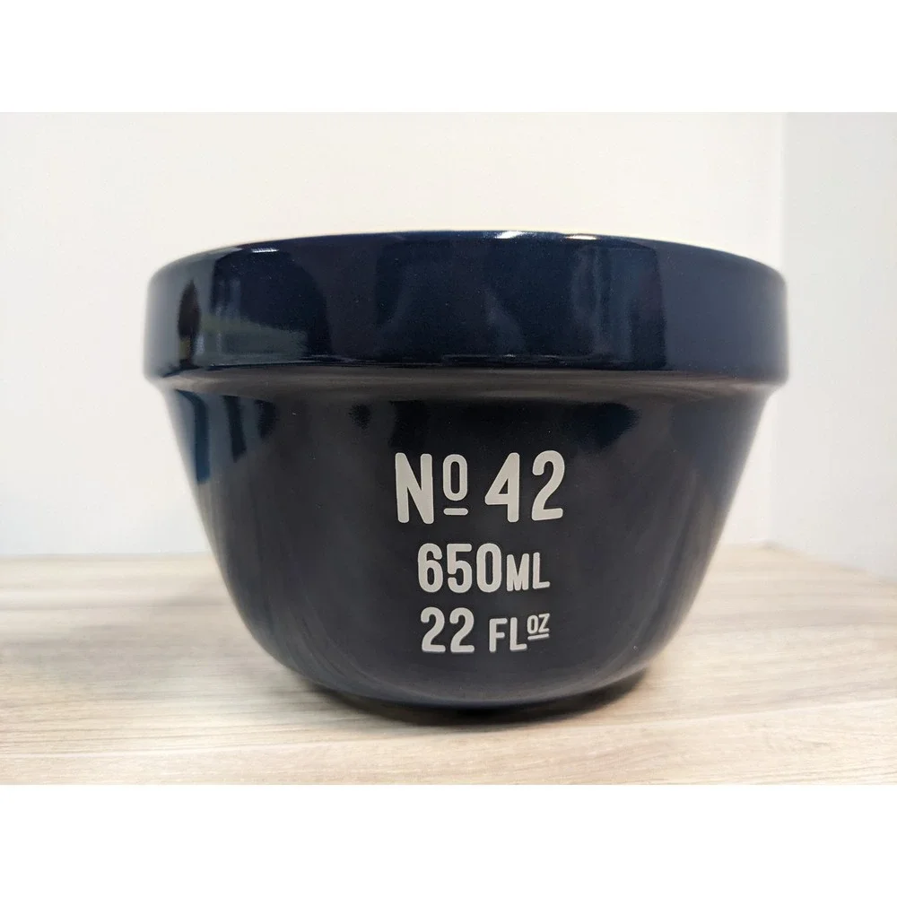 Mason Cash Navy Blue No 42 Mixing Bowl 650ml 22oz Ceramic Baking Goods‎ England